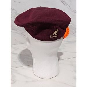 Kangol Men's Burgundy Tropicap Solid Fabric Sun Blocking Hat Size S/M NWT